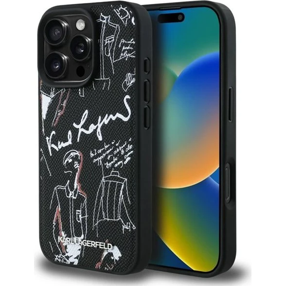 Karl Lagerfeld MagSafe Case til iPhone 16 Pro - Black