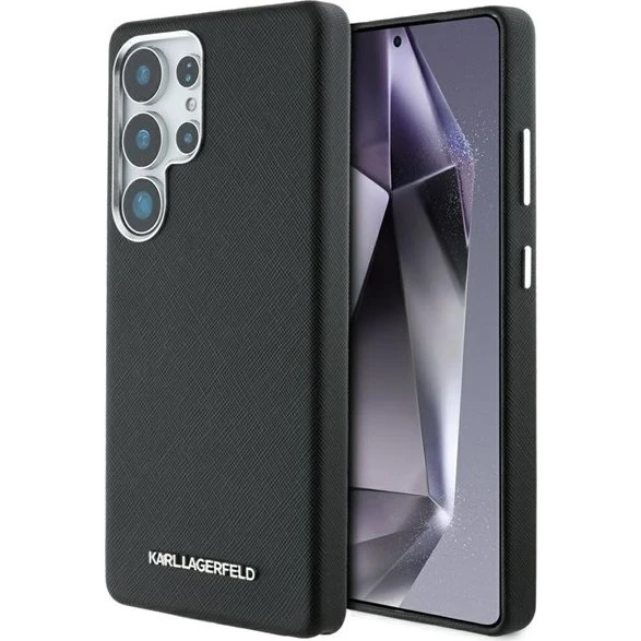 Karl Lagerfeld Saffiano MagSafe Case til Samsung Galaxy S25 Ultra - Sort