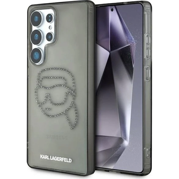 Karl Lagerfeld Rhinestones Karl Head Logo til Samsung Galaxy S25 Ultra