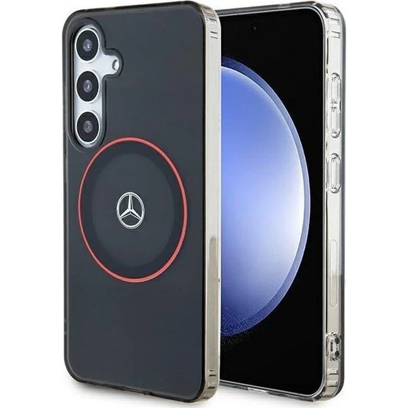 Mercedes Samsung Galaxy S24 MagSafe Cover - Black/Red Double Layer