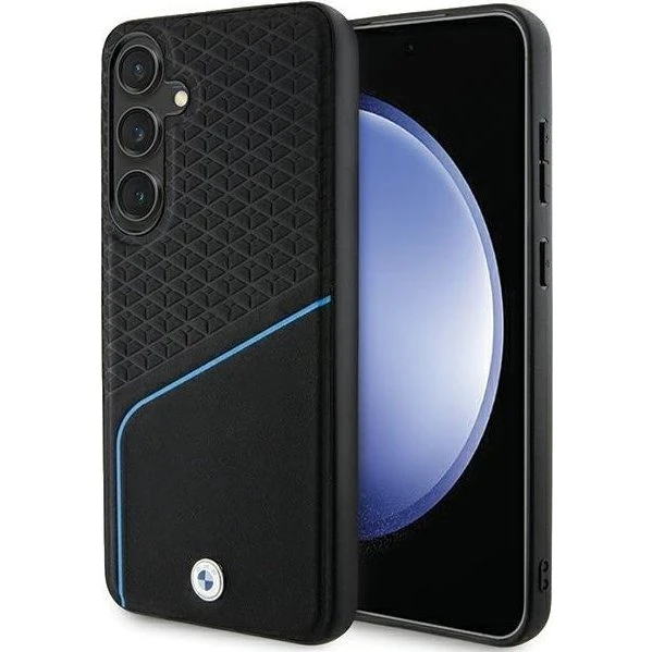 BMW Signature Leather MagSafe Cover til Samsung S24 - Sort