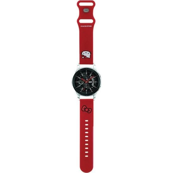 Hello Kitty Universal Silikone Urrem - 22mm - Rød