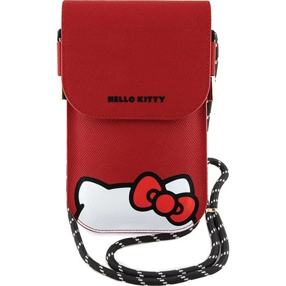 Hello Kitty Hiding Kitty Cord Læstaske - Rød