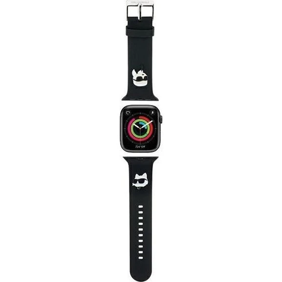 Karl Lagerfeld 3D Rubber Karl & Choupette Rem til Apple Watch