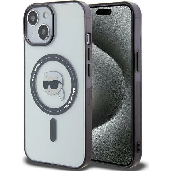 Karl Lagerfeld MagSafe Transparent Hardcase til iPhone 15 Plus