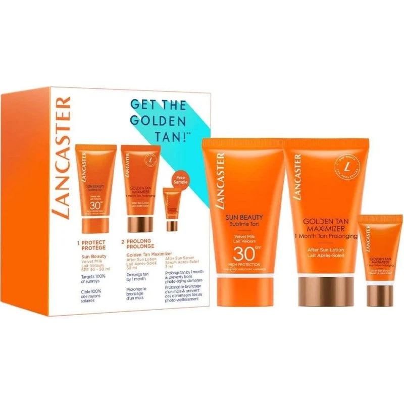 Lancaster The Golden Tan! Sæt: Serum 3 ml + After Sun Lotion 50 ml