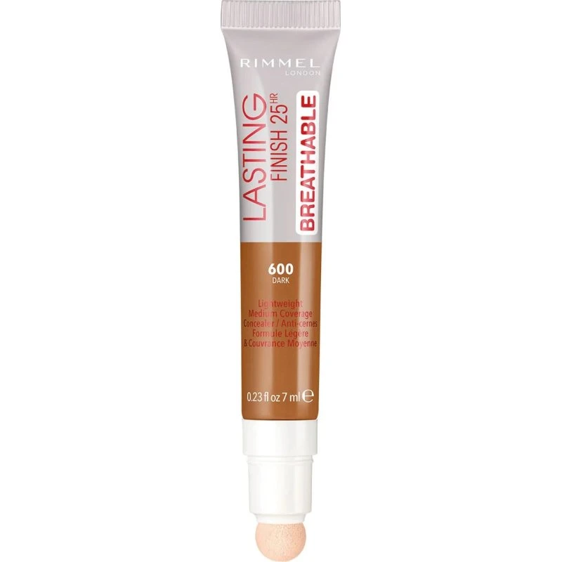 Rimmel London Lasting Finish Concealer, 600 Mørk, 7 ml