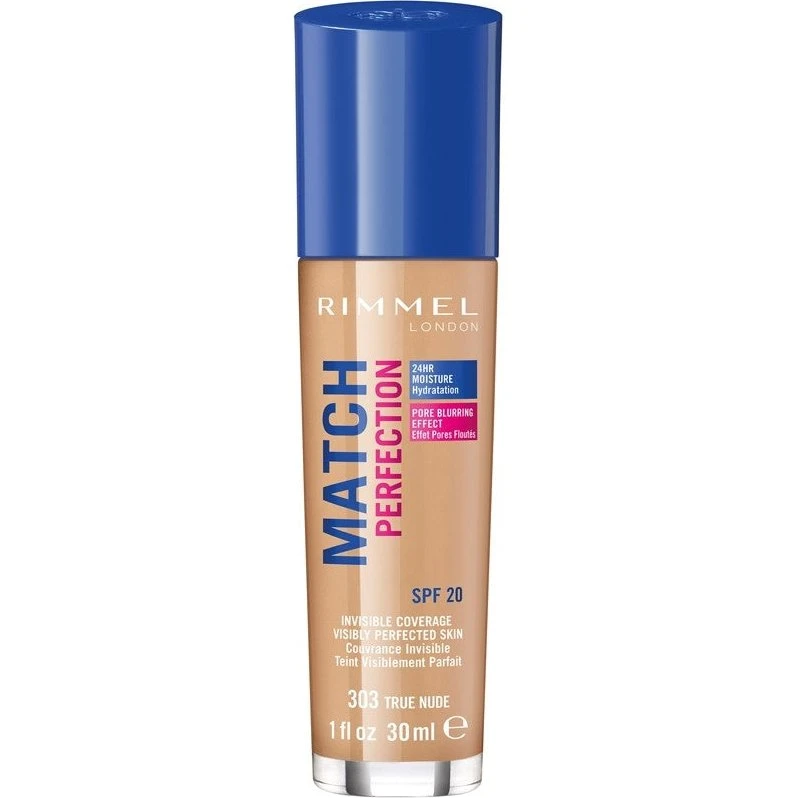 Rimmel Match Perfection Foundation SPF 20 - 303 True Nude, 30 ml