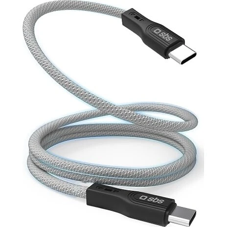 SBS magnetisk USB-C-kabel 1 m, grå