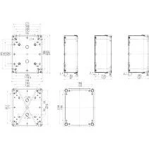 Schneider Electric Thalassa TBS ABS-kasse 241x194x87 Grå