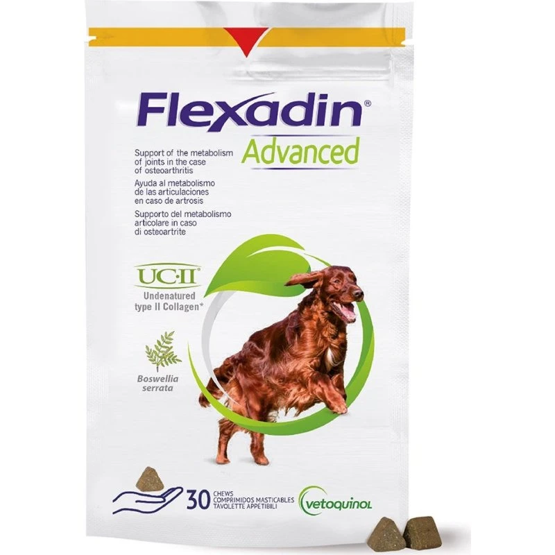 Vetoquinol Flexadin Advanced Hundetilskud - 30 bidder
