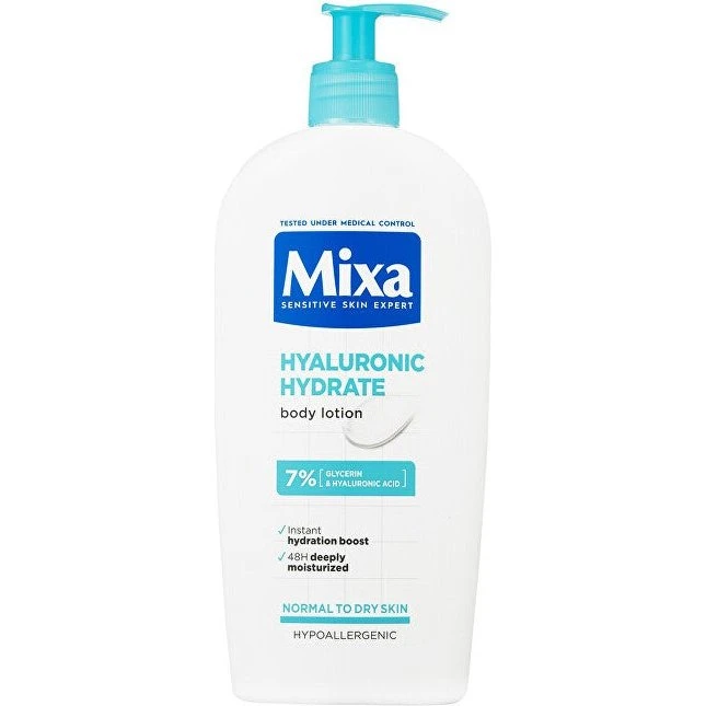 Mixa Hyalurogel Fugtgivende Bodylotion til Tør & Sensitiv Hud, 400 ml