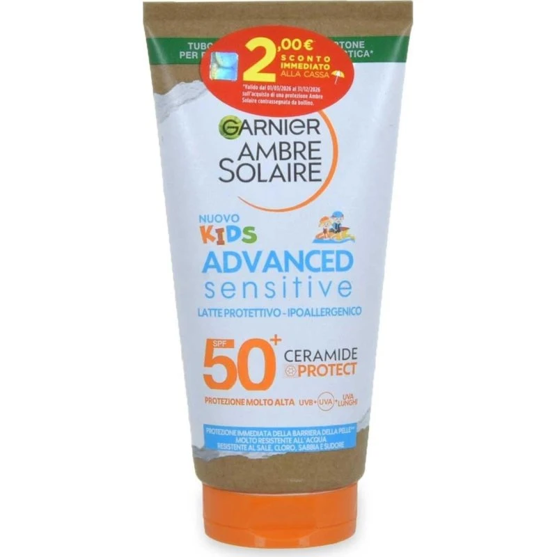 Garnier Ambre Solaire Advanced Sensitive Beskyttende Mælk SPF 50+ 175ml