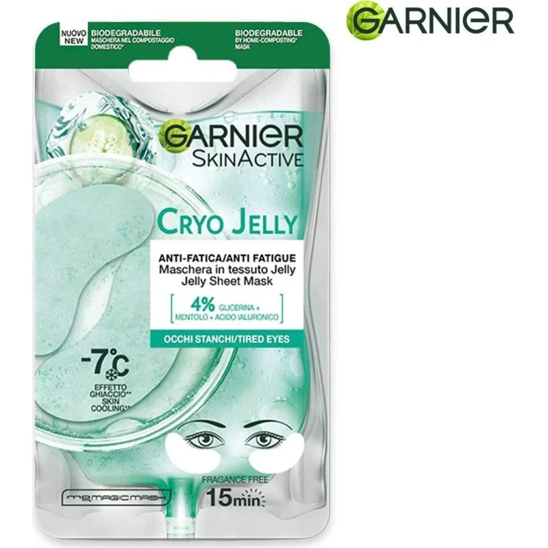 Garnier SkinActive Cryo Gel Øjenmaske med Hyaluronsyre