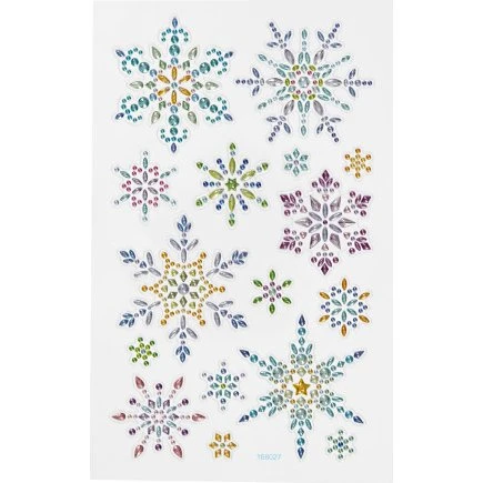 Diamond Stickers Selvklæbende iskrystaller 10x16 cm