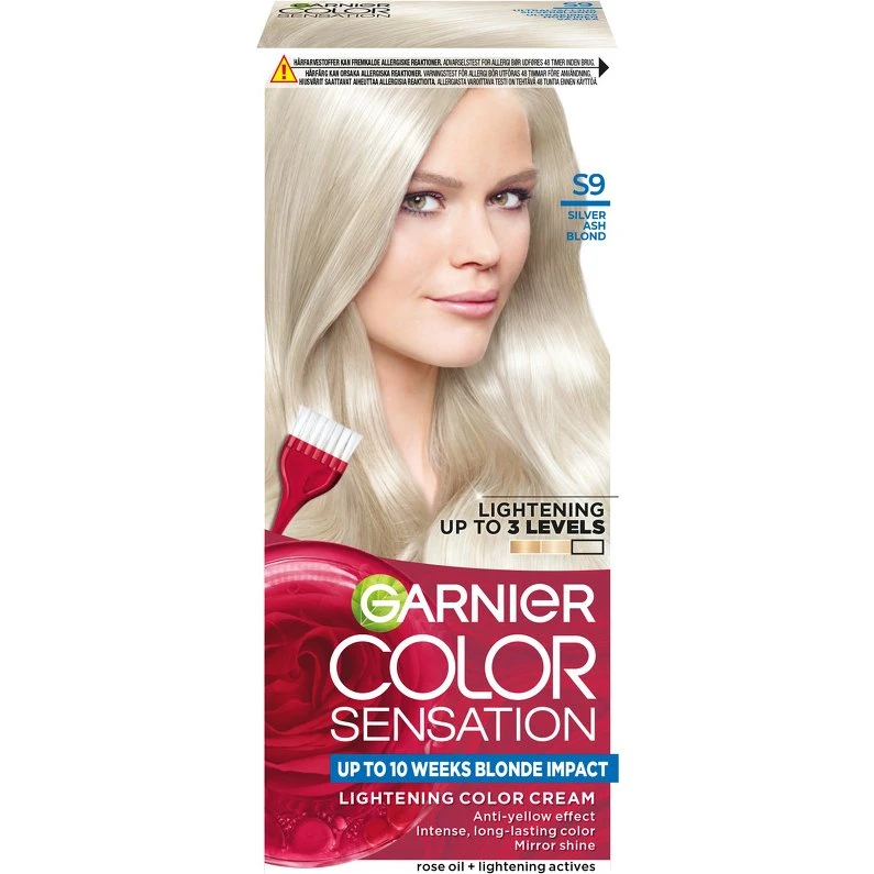 Garnier Color Sensation S9 Silver Ash Blond Permanent Hårfarve