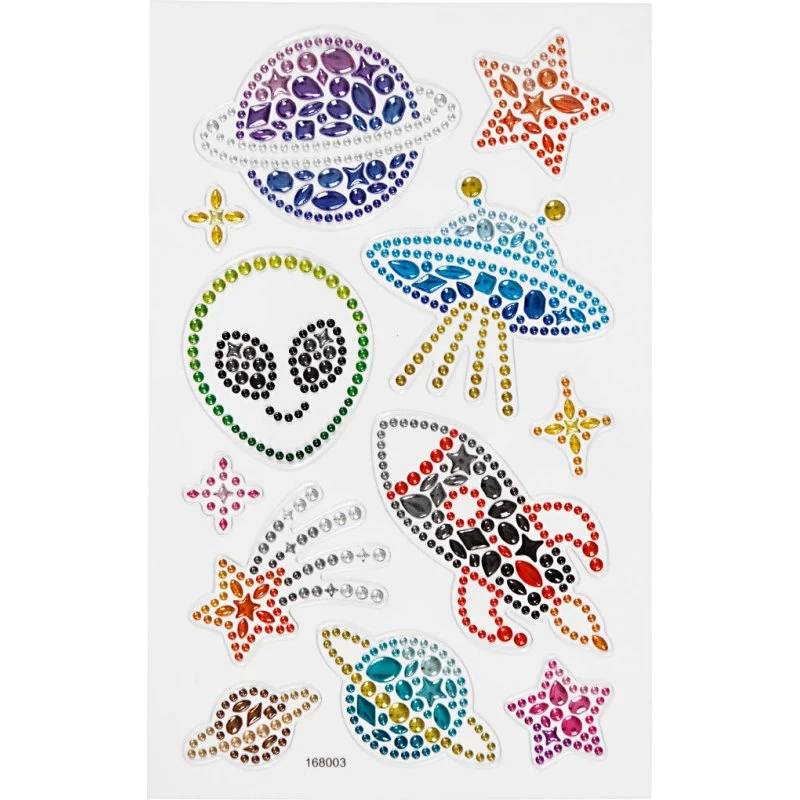 Diamond Stickers - Selvklæbende rhinsten 10x16 cm