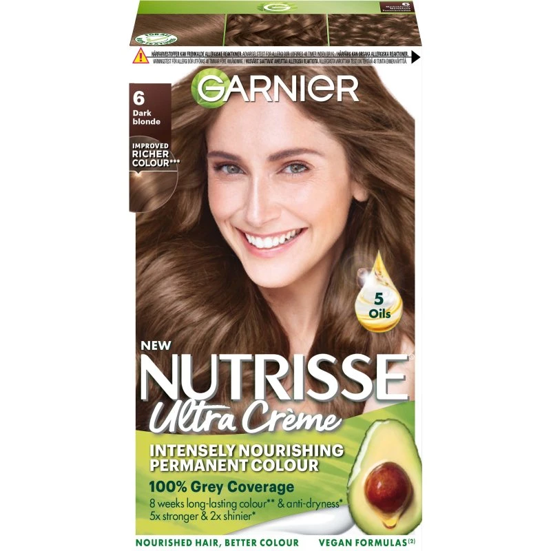Garnier Nutrisse Ultra Créme 6 Dark Blonde Permanent Hårfarve