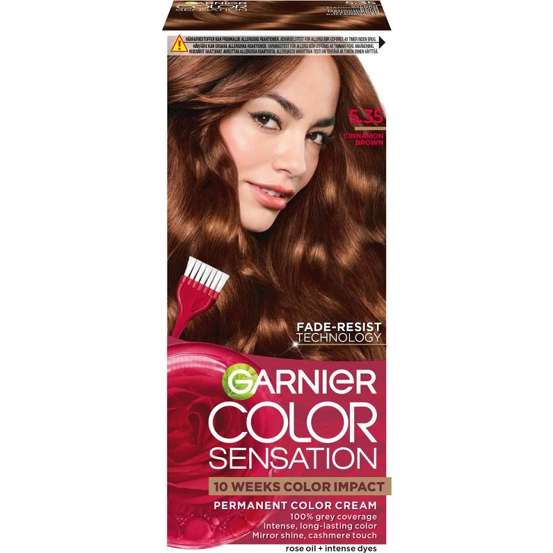 Garnier Color Sensation 5.35 Cinnamon Brown Permanent Hårfarve