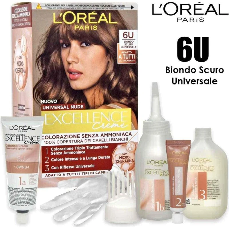 L'Oréal Excellence Creme Universal Nude 6U Mørk Blond
