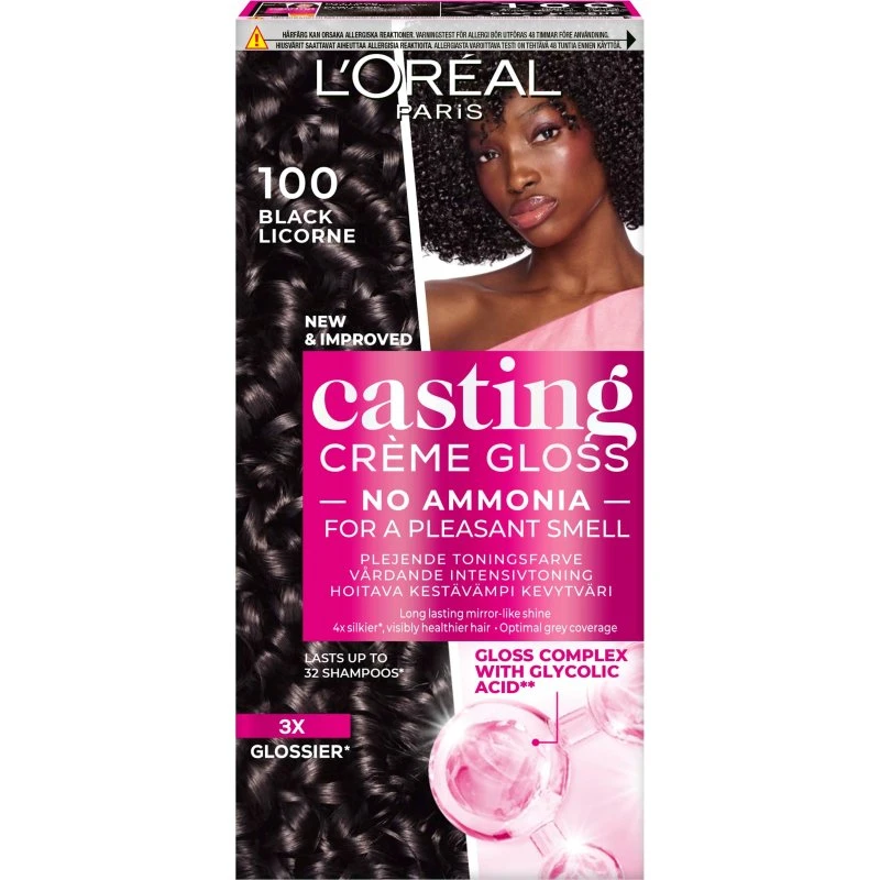 L'Oréal Paris Casting Crème Gloss 100 Black Licorice