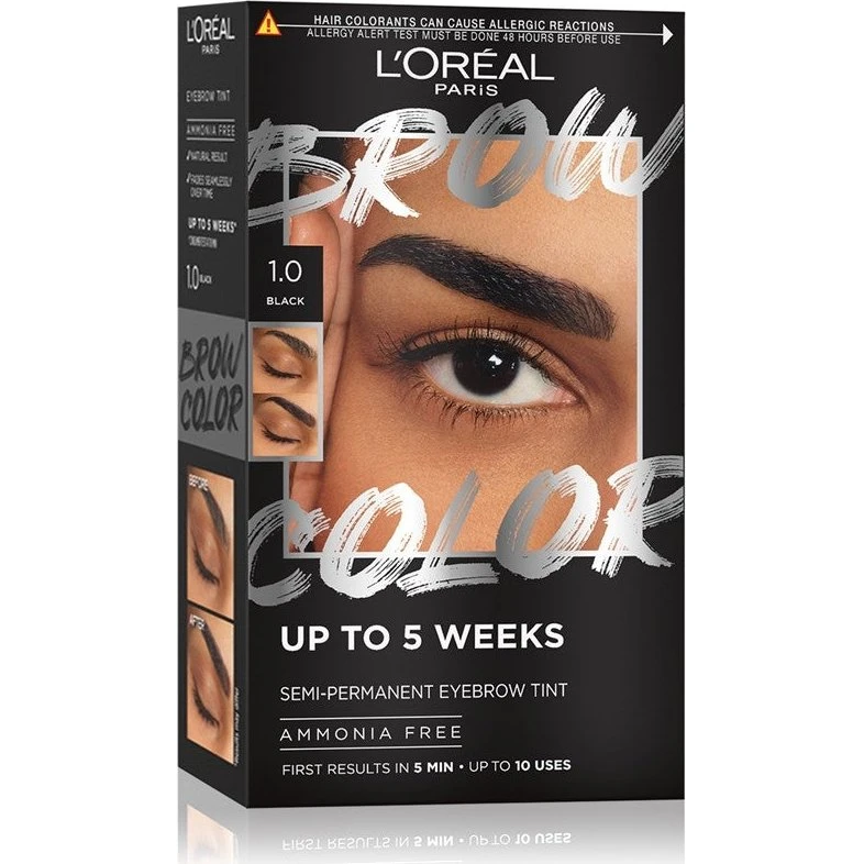 L'Oréal Semi-permanent øjenbrynsfarve 1.0 - Sort