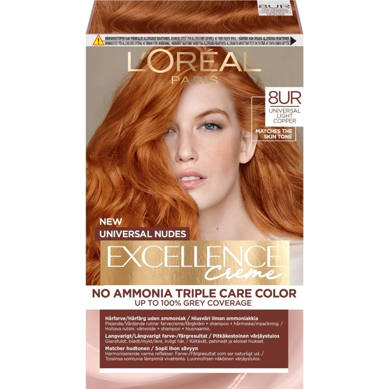 L'Oréal Paris Excellence Universal Nudes 8UR Light Copper