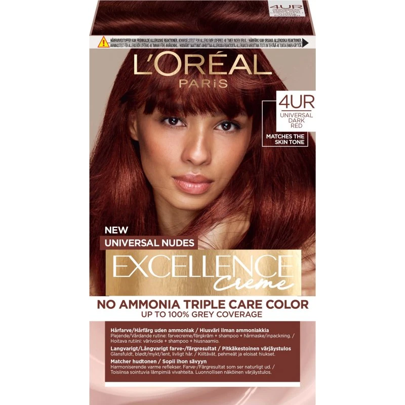 L'Oreal Paris Excellence Universal Nudes 4UR Dark Red