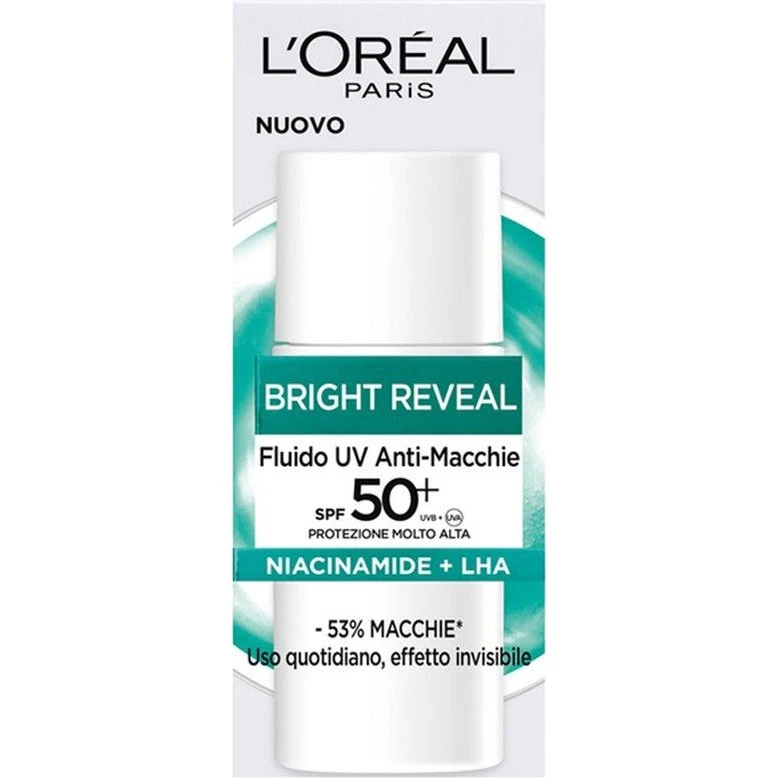 L'Oréal Paris Anti-Stain UV Væske SPF 50+ [Niacinamid + LHA]