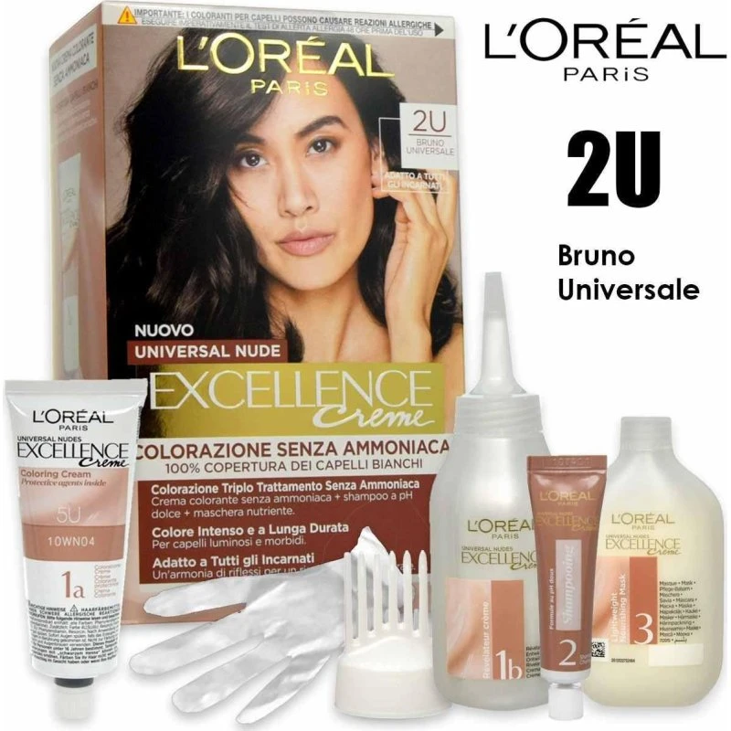 L'Oreal Triple Treatment Farve Fremragende Nøgenbrun
