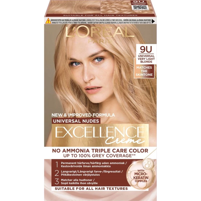 L'Oréal Paris Excellence Universal Nudes 9U Very Light Blonde