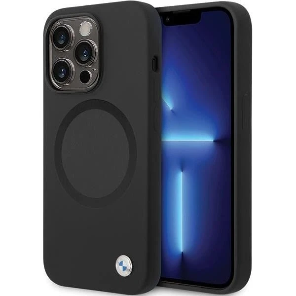 BMW MagSafe Cover til iPhone 14 Pro - Sort Liquid Silicone