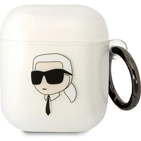 Karl Lagerfeld AirPods 1/2 Cover Transparent Karl's Head