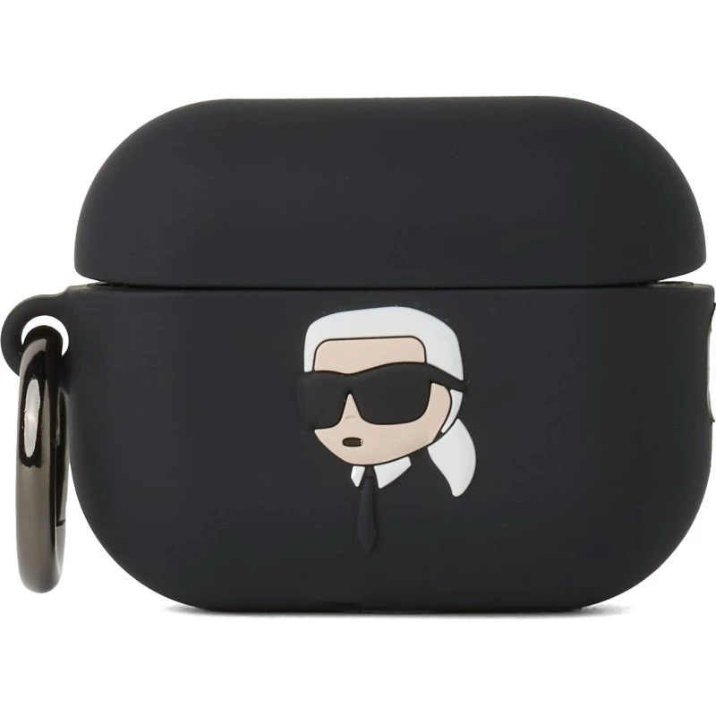 Karl Lagerfeld Silicone Karl Head 3D Case til AirPods 3 - Sort