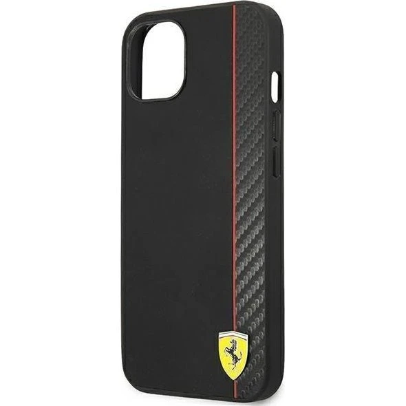 Ferrari Carbon Case til iPhone 14 Plus - Sort