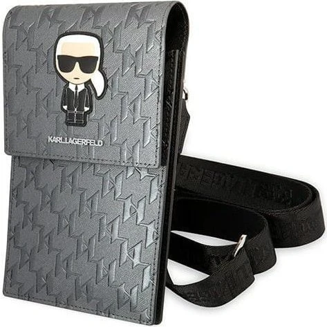 Karl Lagerfeld Ikonik Karl Monogram Patch bag - Silver