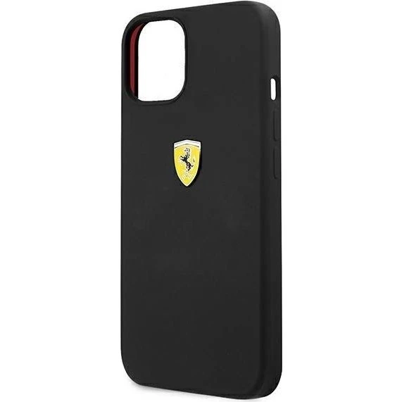 Ferrari Silicone Case til iPhone 13 mini - Sort