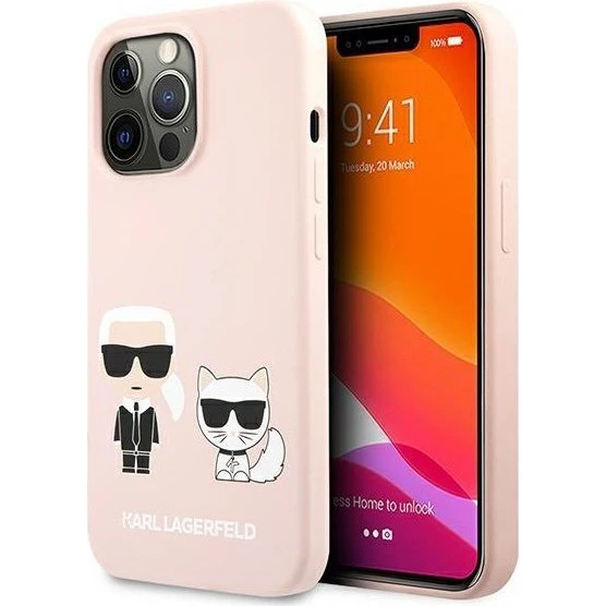 Karl Lagerfeld Silicone Karl & Choupette Case til iPhone 13/13 Pro