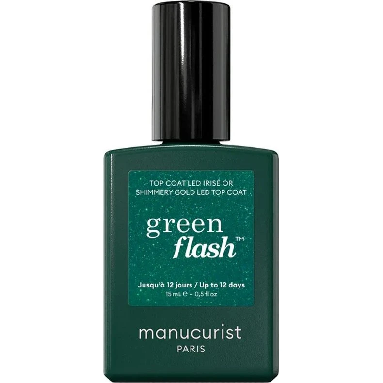 Manucurist Green Flash Top Coat Shimmery Gold 15 ml