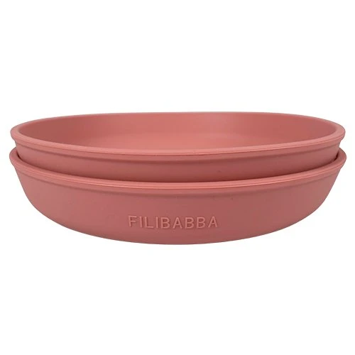 Filibabba Silikone Tallerken 2-pak – Rose