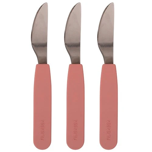 Filibabba Silikoneknive Rose (3 stk)