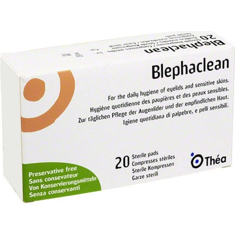 Blephaclean Øjenlågshygiejne Sterile Kompresser, 20 stk.