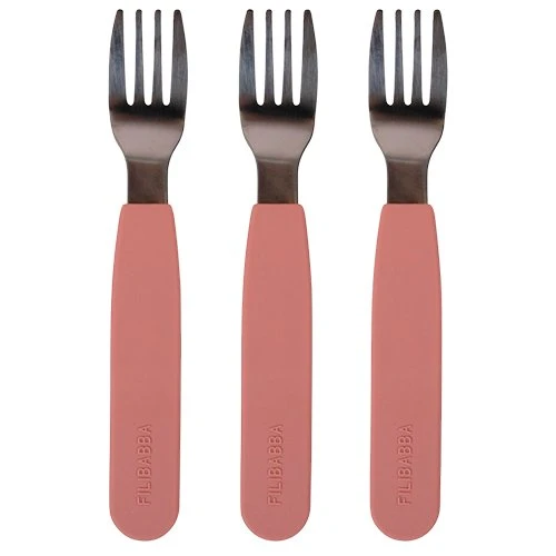 Filibabba Silikone Gafler 3-pak – Rose
