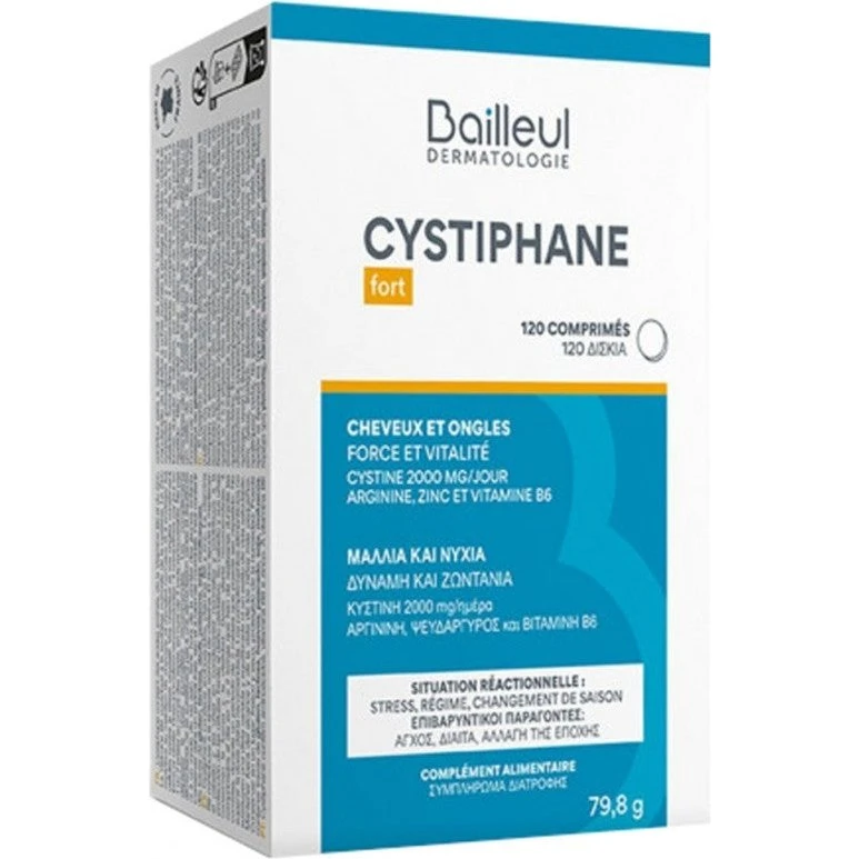 Bailleul Cystiphane Fort Styrketilskud - 120 Tabletter