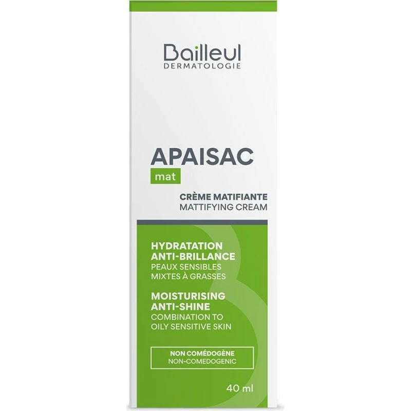 Biorga Apaisac Moisturizing Mattifying Cream 40ml