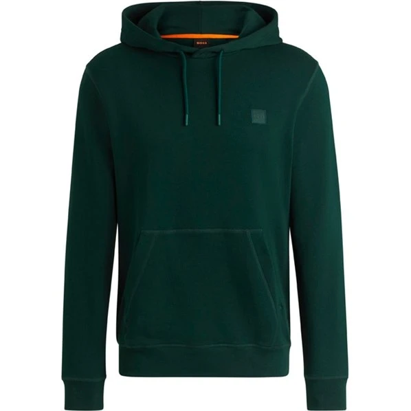 BOSS Patch Wetalk Logo Hoodie Beige