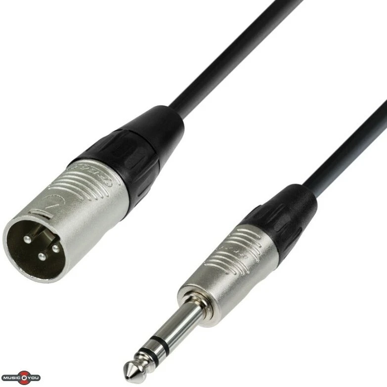 AH REAN XLR han til 6,3 mm TRS stereo 1,5 m (K4 BMV0150)