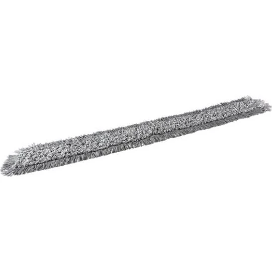 Vikan Damp 43 fugtmoppe mikrofiber 120 cm grå, velcro (5 stk)