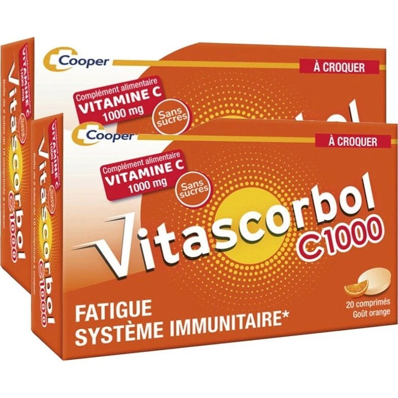 Vitascorbol Vitamin C1000 2x20 tyggetabletter