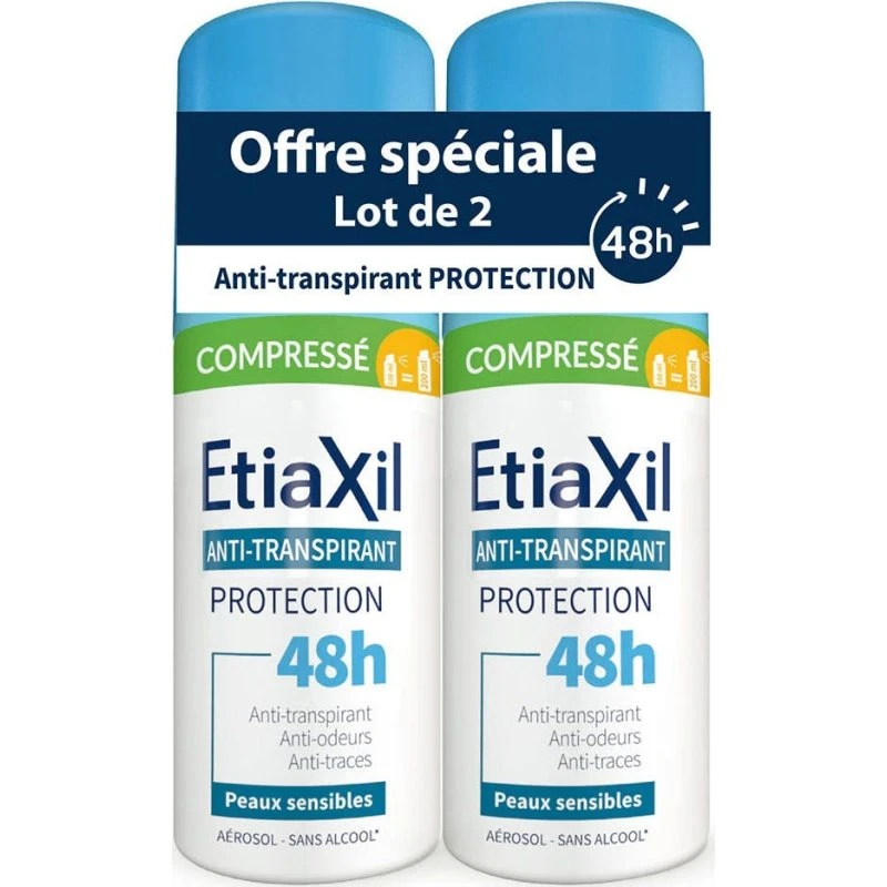 Etiaxil Anti-perspirant Protection 48H - 2x100ml Aerosol